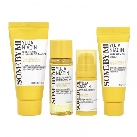 SomeByMi Yuja Niacin Anti Blemish Starter Kit (30 ml, 30 ml, 20 ml, 10 ml)IVET.RO - Reduceri de până la -80%