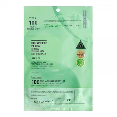 VT COSMETICS RETI-A REEDLE SHOT 100 2STEP HYDROGEL MASK 1,5 g + 33 gIVET.RO - Reduceri de până la -80%