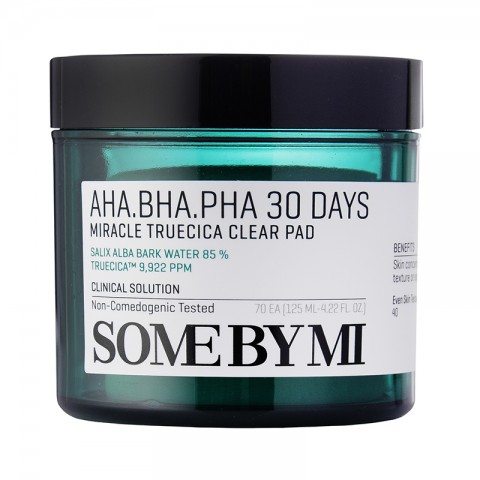 SomeByMi AHA BHA PHA 30 Days Miracle Truecica Clear Pad 70 bucIVET.RO - Reduceri de până la -80%