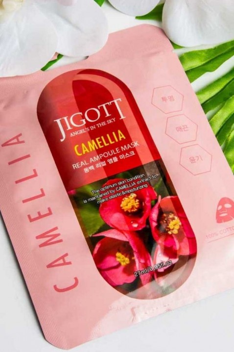 Jigott Camellia Real Ampoule Mask 27 mlIVET.RO - Reduceri de până la -80%
