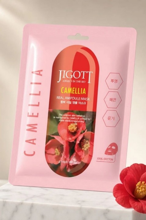 Jigott Camellia Real Ampoule Mask 27 mlIVET.RO - Reduceri de până la -80%