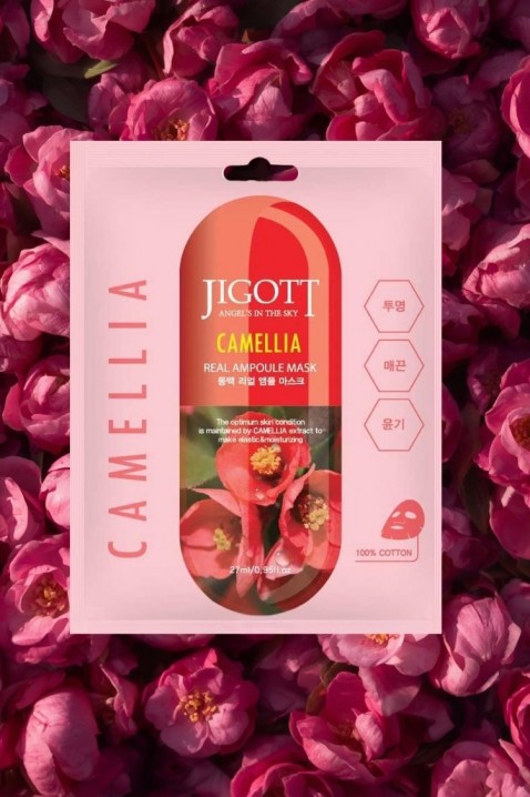 Jigott Camellia Real Ampoule Mask 27 mlIVET.RO - Reduceri de până la -80%