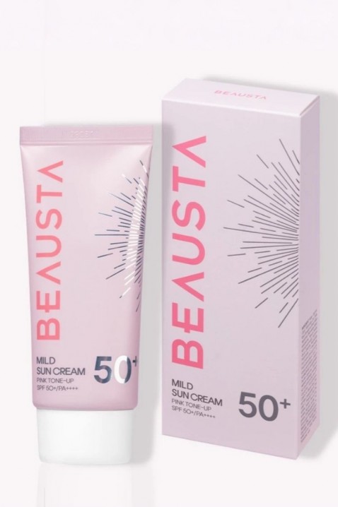 BEAUSTA Mild Sun Cream Pink Tone-Up SPF50+ 50 mlIVET.RO - Reduceri de până la -80%