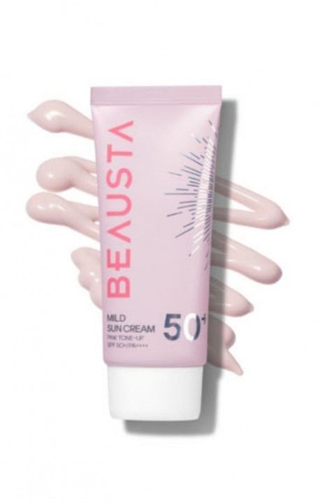 BEAUSTA Mild Sun Cream Pink Tone-Up SPF50+ 50 mlIVET.RO - Reduceri de până la -80%