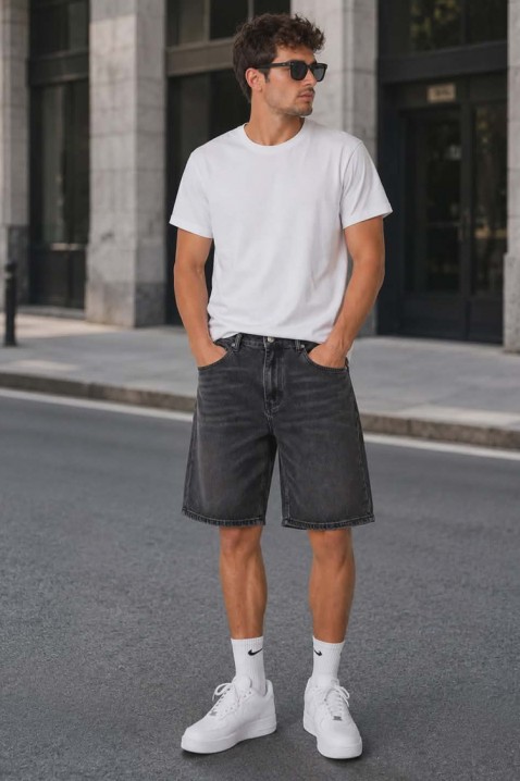 Pantaloni scurți pentru bărbați din denim GRYSON, Culoare: denim, IVET.RO - Reduceri de până la -80%