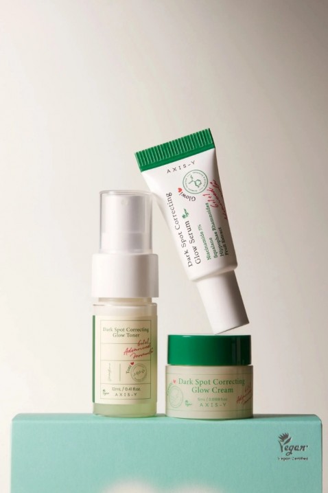 AXIS-Y The Mini Glow Trio Toner 12 ml + Serum 5 ml + Cream 5 mlIVET.RO - Reduceri de până la -80%