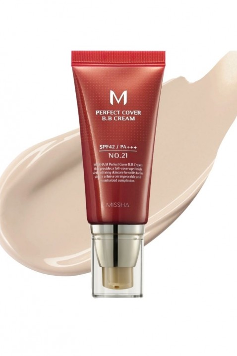 Missha M Perfect Cover BB Cream EX №21 SPF42 PA+++ 50 mlIVET.RO - Reduceri de până la -80%