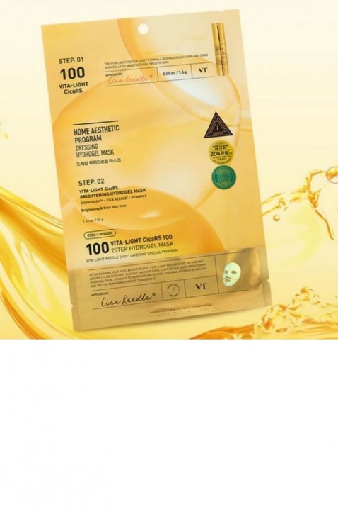VT COSMETICS VITA-LIGHT REEDLE SHOT 100 2STEP HYDROGEL MASK 1,5 g + 33 gIVET.RO - Reduceri de până la -80%