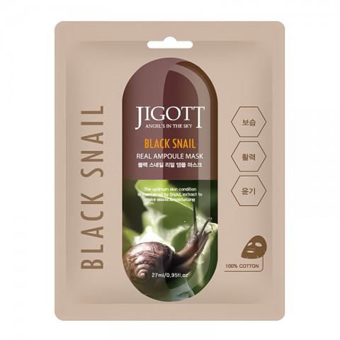 Jigott Black Snail Real Ampoule Mask 27 mlIVET.RO - Reduceri de până la -80%