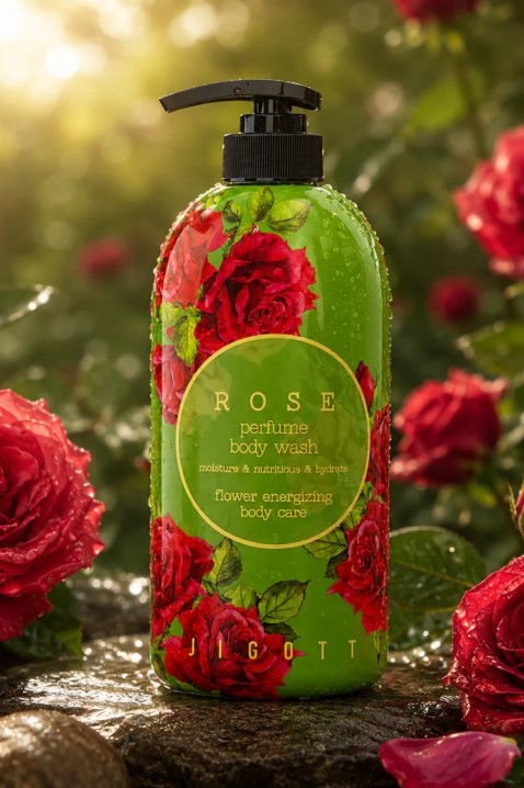 JIGOTT Rose Perfume Body Wash 750 mlIVET.RO - Reduceri de până la -80%