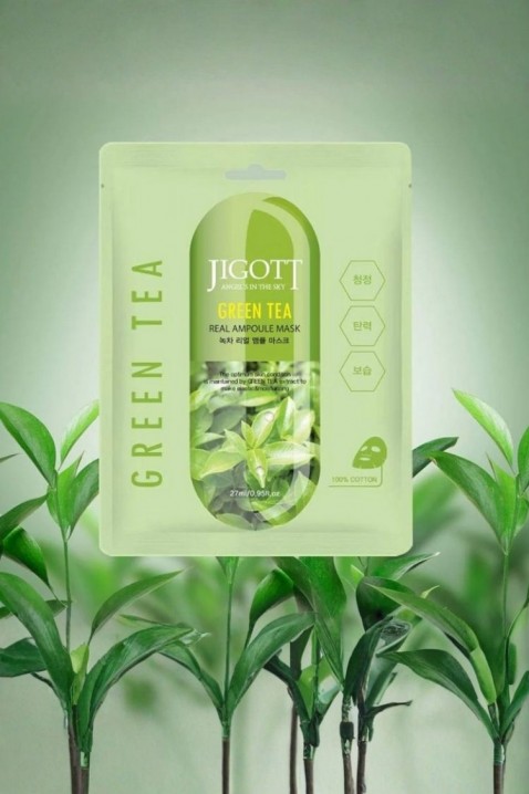 Jigott Green Tea Real Ampoule Mask 27 mlIVET.RO - Reduceri de până la -80%