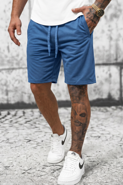 Pantaloni scurți pentru bărbați JERBO BLUE, Culoare: albastru, IVET.RO - Reduceri de până la -80%