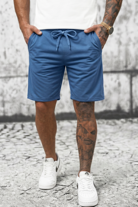 Pantaloni scurți pentru bărbați JERBO BLUE, Culoare: albastru, IVET.RO - Reduceri de până la -80%