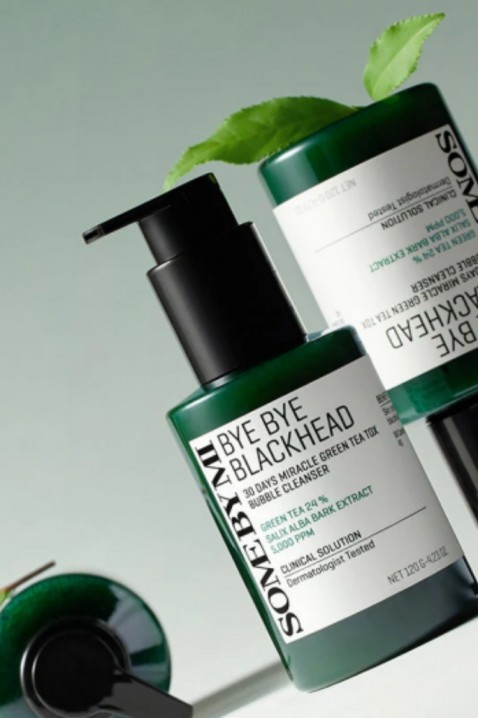SomeByMi Bye Bye Blackhead 30 Days Miracle Green TeaTox Bubble Cleanser 120 gIVET.RO - Reduceri de până la -80%