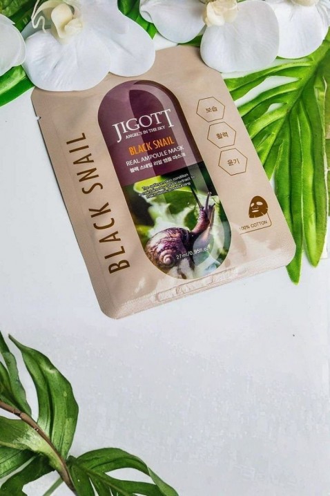 Jigott Black Snail Real Ampoule Mask 27 mlIVET.RO - Reduceri de până la -80%