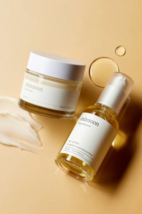 MIXSOON Bean Glass Skin Duo set îngrijire facială cu extract de soia (Bean Essence 50 ml x 1 + Bean Cream 50 ml x 1)IVET.RO - Reduceri de până la -80%