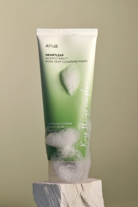 ANUA Heartleaf Quercetinol Pore Deep Cleansing Foam cu quercetinol și frunze de stejar heartleaf 150 mlIVET.RO - Reduceri de până la -80%