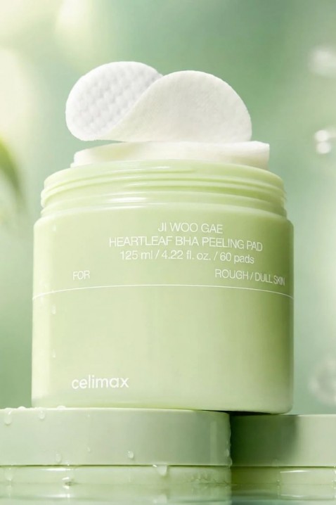 CELIMAX Ji Woo Gae Heartleaf BHA Peeling Pad 125 ml 60 bucIVET.RO - Reduceri de până la -80%