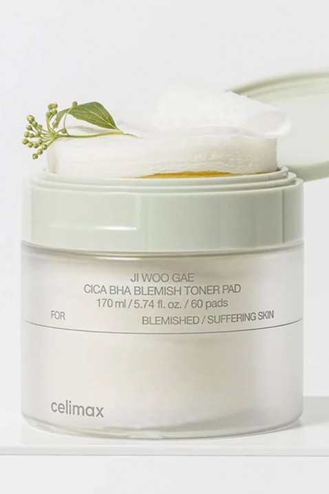 CELIMAX Ji Woo Gae Cica BHA Blemish Toner Pad 170 mlIVET.RO - Reduceri de până la -80%