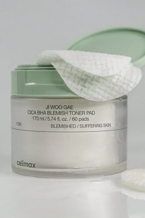 CELIMAX Ji Woo Gae Cica BHA Blemish Toner Pad 170 mlIVET.RO - Reduceri de până la -80%