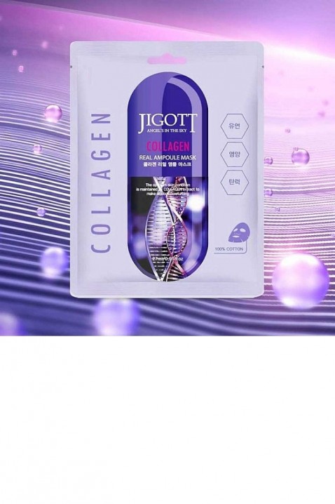 Jigott Collagen Real Ampoule Mask 27 mlIVET.RO - Reduceri de până la -80%