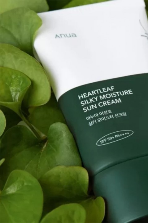 ANUA Heartleaf Silky Moisture Sun Cream SPF50+ PA++++ 50 mlIVET.RO - Reduceri de până la -80%