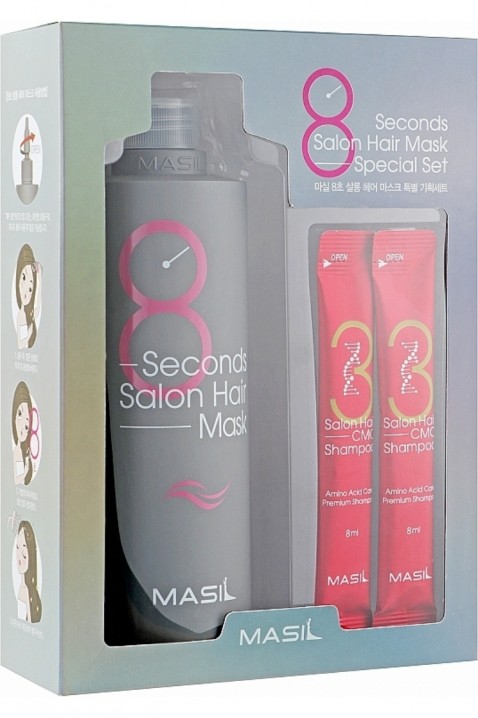8 Seconds Salon Hair Mask 350 ml Special SetIVET.RO - Reduceri de până la -80%
