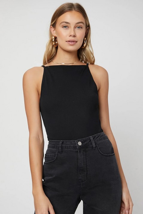 Top minimalist pentru femei, cu un design simplu CARELINA BLACK, Culoare: negru, IVET.RO - Reduceri de până la -80%
