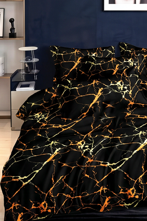 Set de lenjerie de pat elegant, format din trei piese, cu un accent de design modern, FAMOZIA 200x220 cm, Culoare: multicolor, IVET.RO - Reduceri de până la -80%