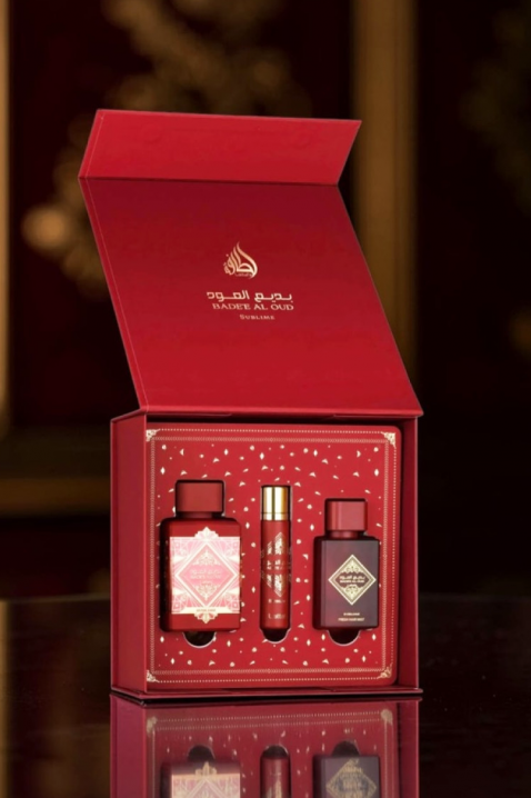 Set unisex arabesc Lattafa Bade`e Al Oud Sublime EDP 100 ml + 12 ml EDP + Hair Mist 50 mlIVET.RO - Reduceri de până la -80%
