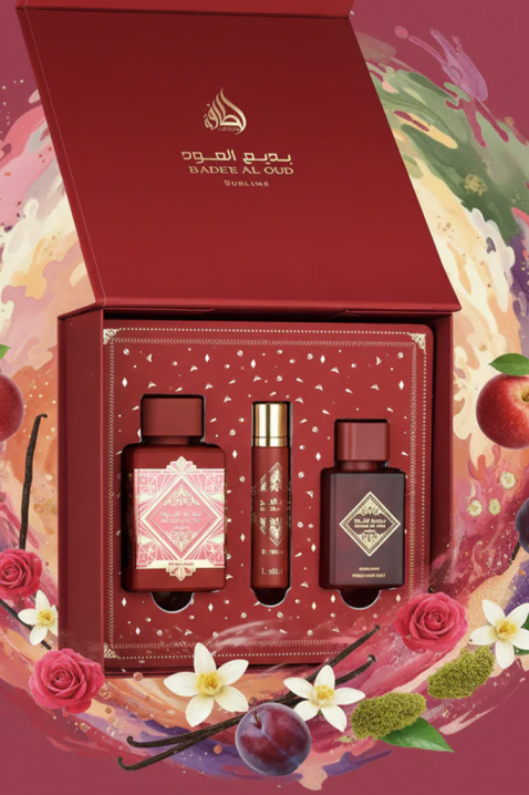 Set unisex arabesc Lattafa Bade`e Al Oud Sublime EDP 100 ml + 12 ml EDP + Hair Mist 50 mlIVET.RO - Reduceri de până la -80%