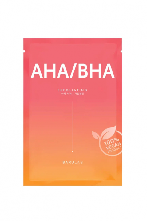 Mască exfoliantă pentru față BARULAB The Clean Vegan Mask AHA/BHA 23 gIVET.RO - Reduceri de până la -80%