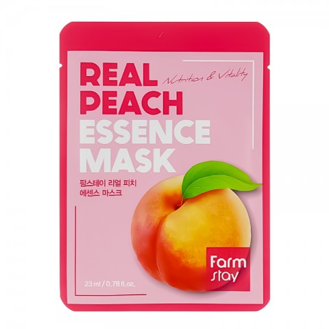FarmStay Real Peach Essence Mask 1 bucIVET.RO - Reduceri de până la -80%