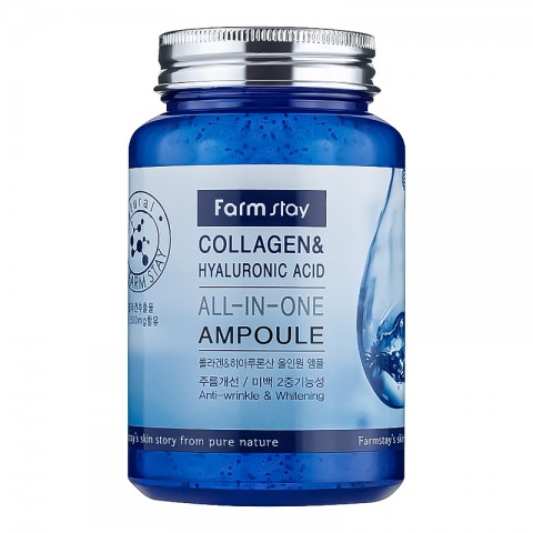 FarmStay Collagen & Hyaluronic Acid All-In-One Ampoule 250 mlIVET.RO - Reduceri de până la -80%
