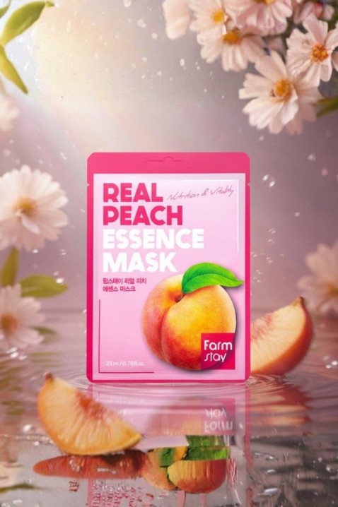 FarmStay Real Peach Essence Mask 1 bucIVET.RO - Reduceri de până la -80%