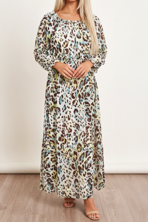 Rochie lungă cu animal print și croială lejeră RAMIRIA, Culoare: multicolor, IVET.RO - Reduceri de până la -80%