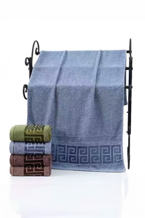 Prosop din frotir cu bordură decorativă și textură moale BIANORANA BLUE 50x100 cm, Culoare: albastru, IVET.RO - Reduceri de până la -80%