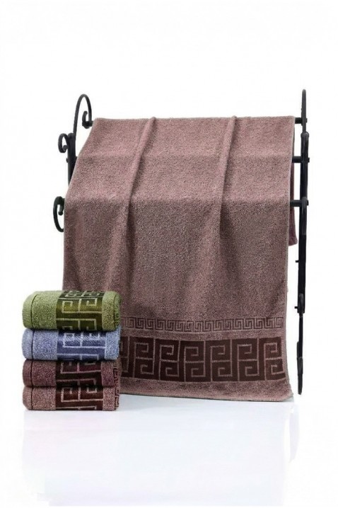Prosop din frotir cu bordură decorativă și textură moale BIANORANA BEIGE 50x100 cm, Culoare: bej, IVET.RO - Reduceri de până la -80%