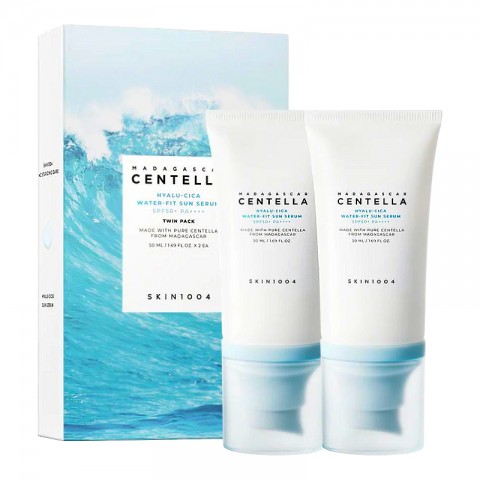 SKIN1004 Madagascar Centella Hyalu-Cica Water-Fit Sun Serum Twin Pack (50ml*2)IVET.RO - Reduceri de până la -80%