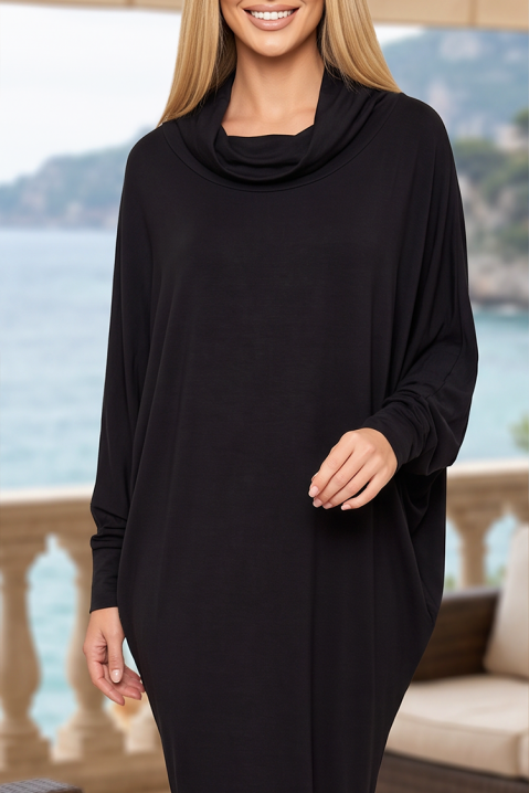 Rochie midi sport-elegantă cu mâneci lungi tip 