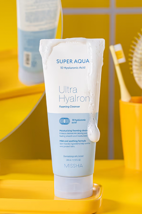 MISSHA Super Aqua Ultra Hyalron Cleansing Foam Hyaluronic, 200 mlIVET.RO - Reduceri de până la -80%