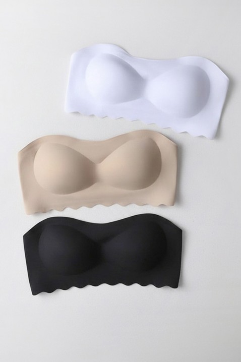 Sutien fără cusături, fără bretele, cu cupe de modelare IBERINIA BLACK, Culoare: negru, IVET.RO - Reduceri de până la -80%