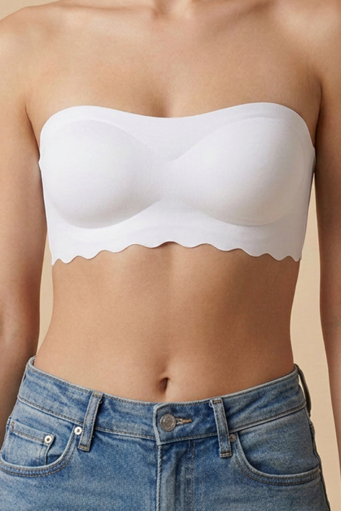 Sutien fără cusături, fără bretele, cu cupe de modelare IBERINIA WHITE, Culoare: alb, IVET.RO - Reduceri de până la -80%