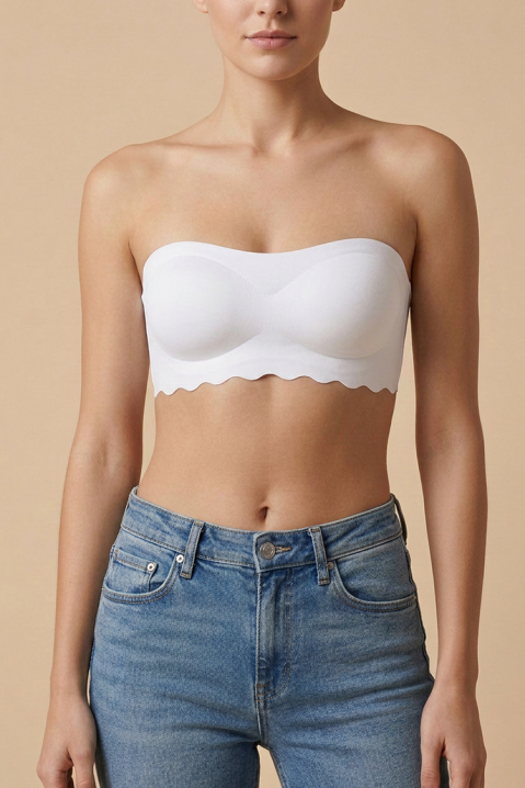 Sutien fără cusături, fără bretele, cu cupe de modelare IBERINIA WHITE, Culoare: alb, IVET.RO - Reduceri de până la -80%