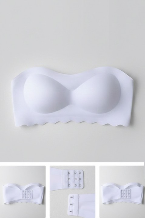 Sutien fără cusături, fără bretele, cu cupe de modelare IBERINIA WHITE, Culoare: alb, IVET.RO - Reduceri de până la -80%