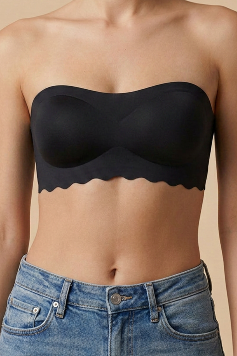 Sutien fără cusături, fără bretele, cu cupe de modelare IBERINIA BLACK, Culoare: negru, IVET.RO - Reduceri de până la -80%