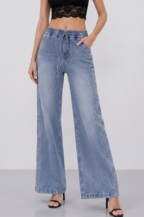 Blugi damă largi cu talie înaltă și croială modernă LUCETA, Culoare: denim, IVET.RO - Reduceri de până la -80%