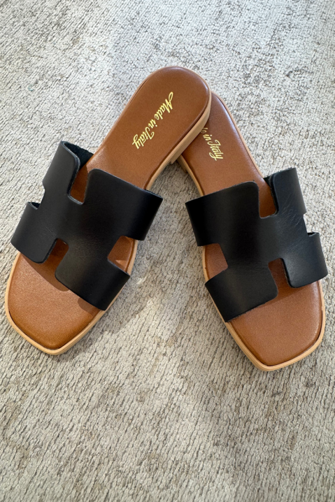 Papuci de damă cu un design modern și simplu ROBUSTA BLACK, Culoare: negru, IVET.RO - Reduceri de până la -80%