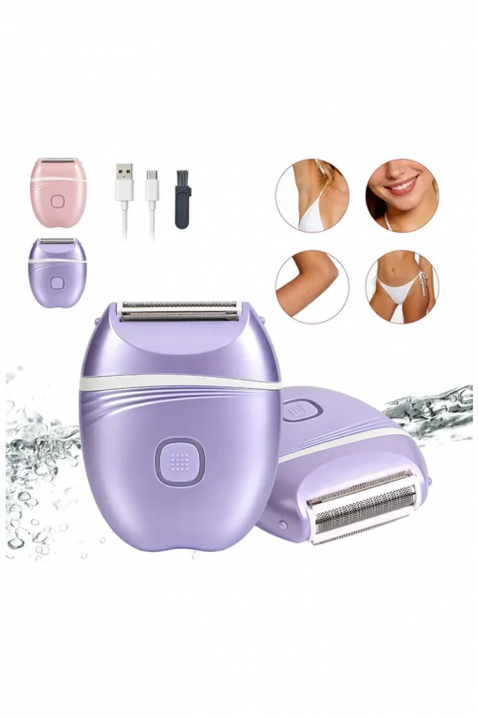 Trimmer electric pentru femei cu încărcare USB REMOSIA, Culoare: lila, IVET.RO - Reduceri de până la -80%