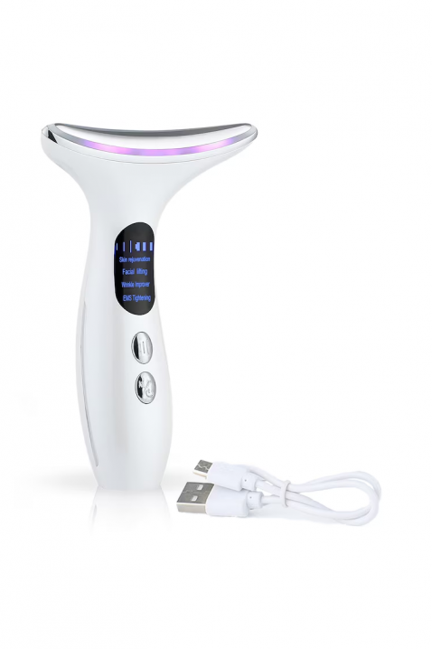 Masajator multifuncțional pentru față și gât GLOW LIFT, Culoare: alb, IVET.RO - Reduceri de până la -80%